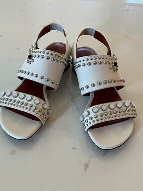 3.1 Phillip Lim white studded sandals size 36